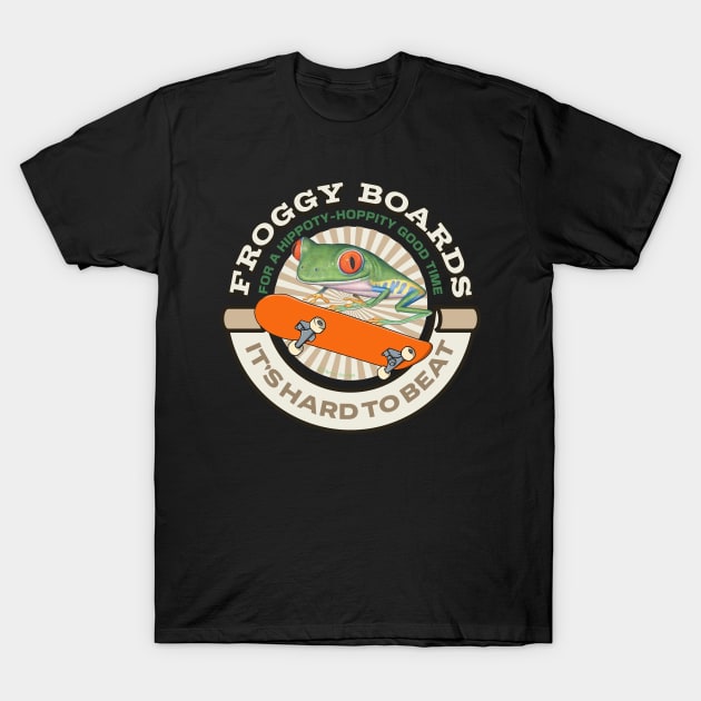 Funny Cute Red Eyed Tree Frog T-Shirt by Danny Gordon Art